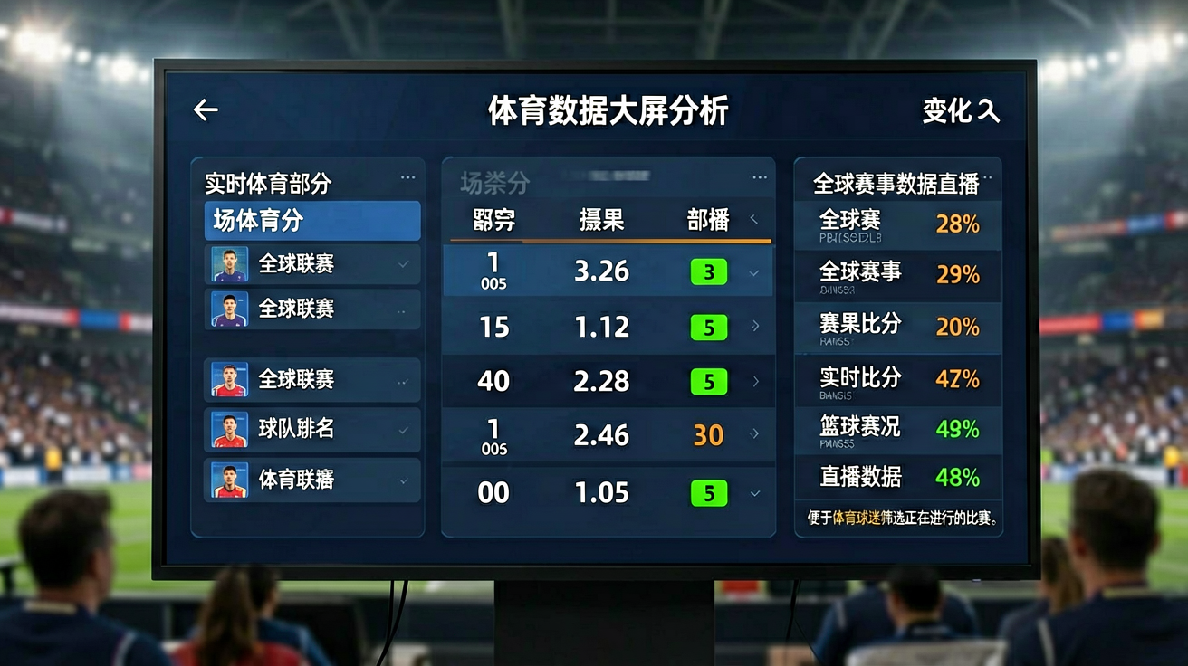体育数据大屏分析